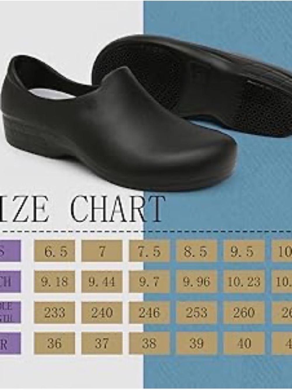 Crocs slip resistant Classic Black Slip-On work clogs